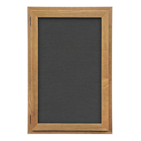United Visual Products Indoor Enclosed Combo Board, 72"x36", Bronze Frame/Black Porc & Forbo UVCB7236BZ-BLKPORC-FORBO